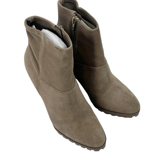 Aldo Leather Upper Tianah Ankle Modern Bootie Block Heel Tan Size 9 NWT - Picture 4 of 9